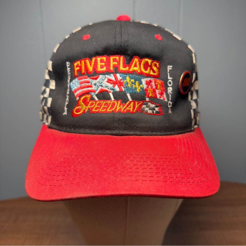 Vintage Five Flags Speedway 29th Annual Snowball Derby Snapback Hat with Pin